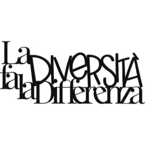 Scritta in legno La diversità Scritta da appendere arredo casa Scritta Declea - Bild 1 von 20