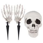  Halloween Skeleton Life Size Hand Bone Skull Stakes Human Body