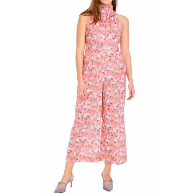 J Crew x Liberty Fabric Sz 6 NWT Josephine Floral Pink High Neck Jumpsuit NEW - Image 1 of 4