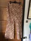 We The Free People Wild Honey Flare Patterned Jeans UK 14 US 32 Retro BNWT $128