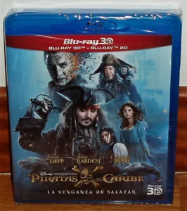 Pirates of the Caribbean Revenge Of Salazar Blu-Ray 3D + Blu-Ray New (No Open) - Picture 1 of 2