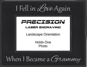 I Fell in Love Again When I Became a Grammy Engraved Leatherette Picture Frame - Bild 1 von 5