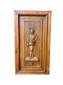 French antique carved oak wood door, Architectural Salvage - Picture 1 of 8