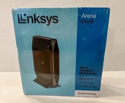 NEW Linksys Arena Pro 6 E8450 Dual Band Wi Fi 6 Mesh Router AX3200 Speed Sealed - Image 1 of 4