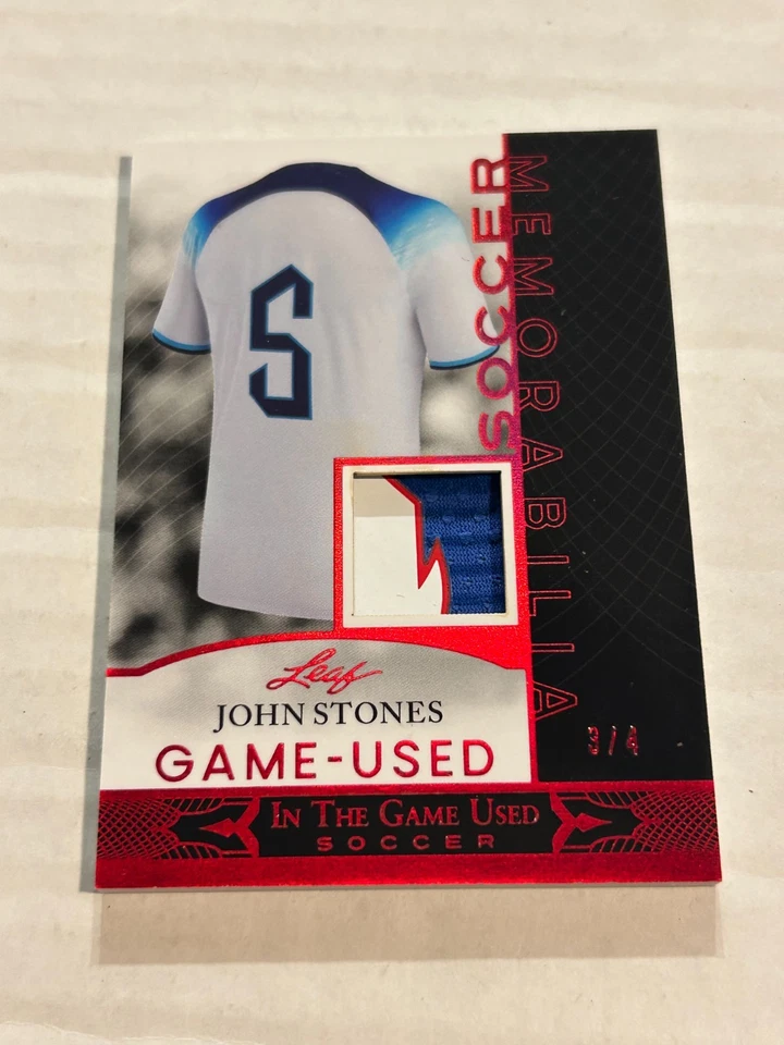 2024 HOJA EN EL JUEGO USADO JOHN STONE 3/4 ROJO PRIME PARCHE SSP CS1 Foto 1 de 2
