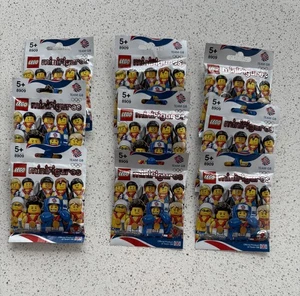 Complete Set 8909 Lego 2012 London Olympics Team GB Minifigs - FACTORY SEALED - Picture 1 of 4