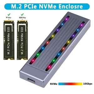 M.2 Double Protocol External Enclosure Aluminum SSD Case for 2230 2242 2260 2280 - Afbeelding 1 van 9