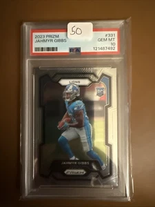 2023 Panini Prizm - Rookies Jahmyr Gibbs #331 Prizm (RC). PSA 10 - Picture 1 of 2