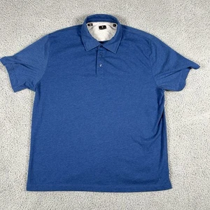 Left Coast Tee Men's Polo Shirt XL Blue 100% Cotton Preppy - Picture 1 of 6