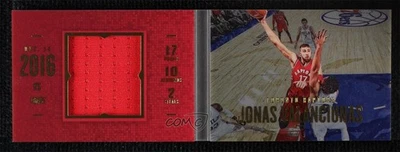 2016 Panini Preferred Stat Line Memorabilia Booklets /149 Jonas Valanciunas #19 - Image 1 of 2
