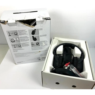 Sony WH RF400 Wireless Stereo Headphones System Home Theater Black Tested WORKS - Image 1 of 4