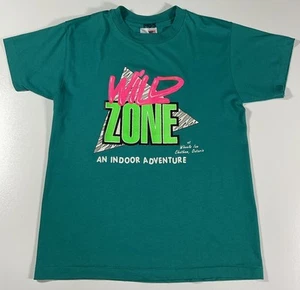 Vintage Wild Zone T Shirt Sz Youth M Chatham Ontario Canada Single Stitch 90s - Picture 1 of 8