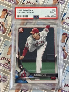 SHOHEI OHTANI RC PSA 9 Mint  2018 Bowman #49 Angels Rookie B - Bild 1 von 2
