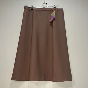 NWT Vintage Levi Strauss Bend Over Skirt Pull-On Brown Size 38 / 22W - Picture 1 of 8