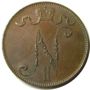 elf Finland under Russia 5 Pennia 1906 - Picture 1 of 2