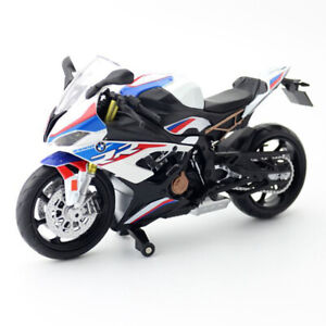 1:12 Scale BMW S1000RR Motorcycle Model Diecast Vehicle Bike Toy Boys Gift White