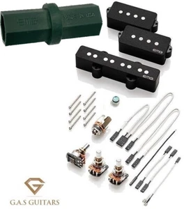 EMG GZR PJHZ BLACK PJ Geezer Butler P & J Bass Passive HZ Set Wires (HEX DRIVER) - Picture 1 of 2