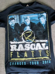 2013 Rascal Flatts “Changed Tour”2 Sided Adult T Shirt SMALL, Tour Cities List - Picture 1 of 5