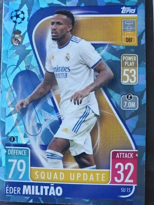 2021-22 Topps Match Attax UCL Extra Eder Militao Squad Update Crystal - Image 1 of 2
