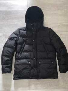 PRADA PARKA COAT TRIANGLE PLATE BLACK SIZE 48 CANADA GOOSE MONCLER - Picture 1 of 9