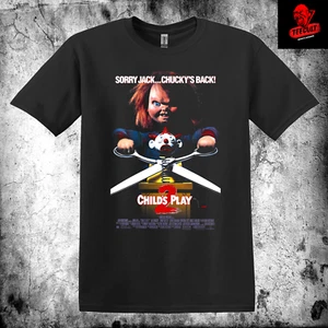Camiseta unisex de algodón pesado Chucky Child's Play 2 película de terror de culto S-3XL 🎃 - Imagen 1 de 11