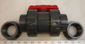 FNW 1-1/2" PVC EPDM TRUE UNION BALL VALVE P/N FNW340NAEJ - Picture 1 of 15