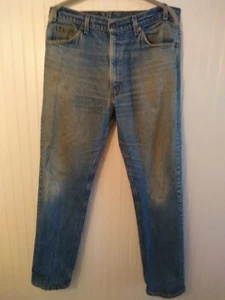 Levis 509 1987 Vintage Orange Tab Jeans 36 x 32 Made in USA broken in hole - Picture 1 of 12