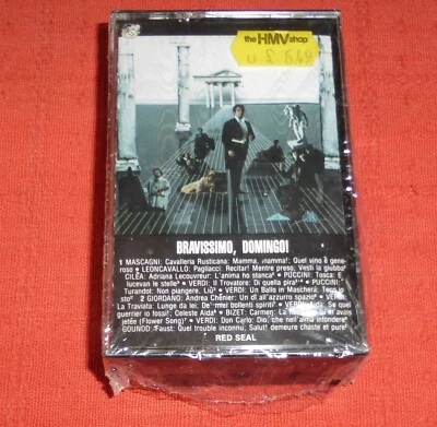 PLACIDO DOMINGO - CASSETTE TAPE X 2 - BRAVISSIMO, DOMINGO! - NEW & SEALED - Image 1 of 4