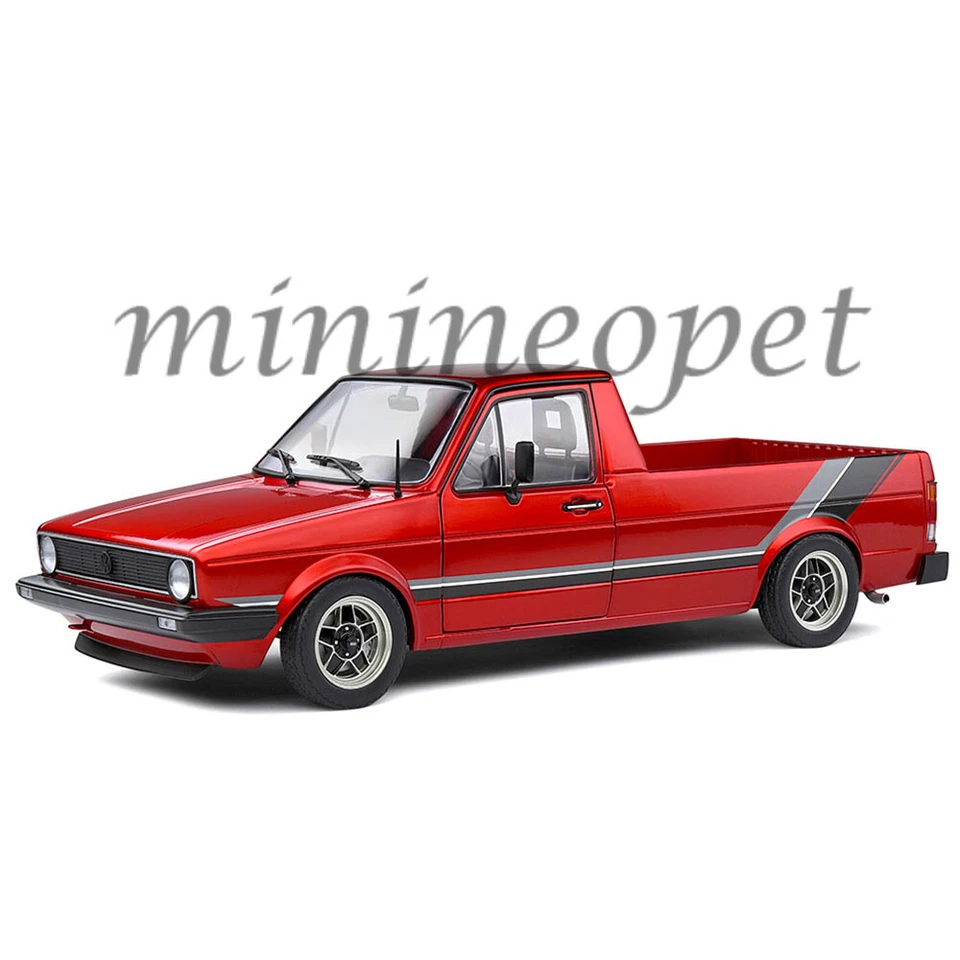 1/18 Solido VW 1982 Volkswagen Caddy MK1 Pickup Truck Diecast Model Red S1803508