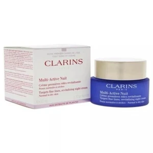 CLARINS MULTI-ACTIVE NIGHT CREAM *NORMAL TO DRY SKIN* 50ML/1.7OZ NIB, SEALED JAR - Picture 1 of 2
