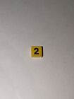 Lego gelbe Fliese 1x1 mit Nummer 2 Muster verziert klassische Stadt 7735 6395 # 2
