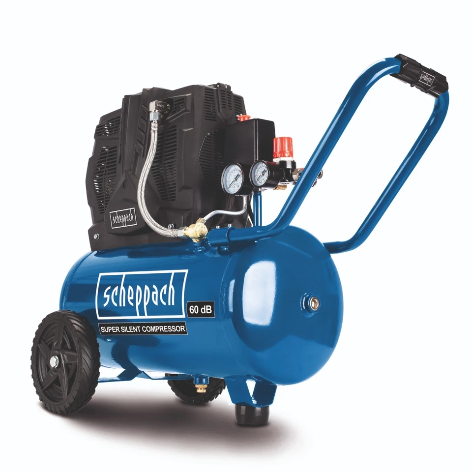 Scheppach Silent Kompressor HC25Si Ölfrei Druckluft Flüster Leise Doppelzylinder - Bild 1 von 4