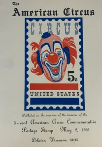 Francobollo Circo Americano 1966 Primo Giorno Emissione Programma Libro CC - Foto 1 di 11