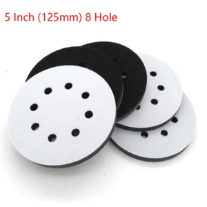 5" 8 Loch Klett Schleifscheibe Kissen Schnittstelle Pad Rücken Schwamm Kissen - Bild 1 von 5
