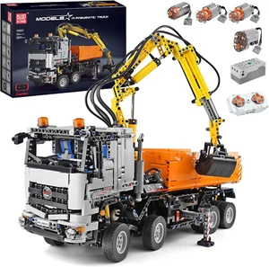 Mould King 19007 Technology Pneumatic Truck Model Building Block Kit, 2970 Piece - Picture 1 of 12