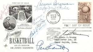 FDC signiert von Holman Foster Endicott Hyatt Davies Friedman Borgmann alle HOFs JSA - Bild 1 von 2