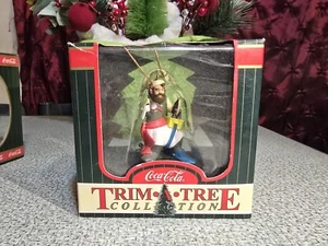 1998 coca cola company collectible christmas ornament, walrus seal, Elf - Picture 1 of 7