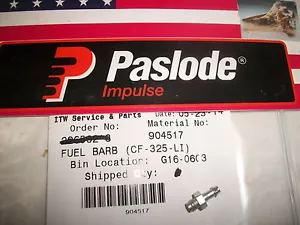 "NUEVO"" Paslode Part # 904517 - BARRA DE COMBUSTIBLE (CF-325-LI) - Imagen 1 de 1