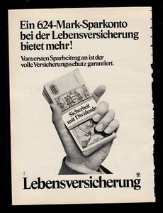 3w7981/ Alte Reklame von 1979 – DEUTSCHE LEBENSVERSICHERUNG - Picture 1 of 1