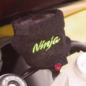 Black Green Ninja 1x Reservoir Sock Large For Kawasaki Cover Band - Foto 1 di 2