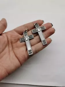 Lot of 10 Cross of Forgiveness/ Marie Julie Jahenny with Leaflets - Foto 1 di 4