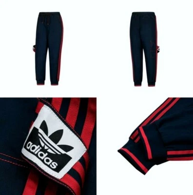 ADIDAS X OLIVIA OBLANC TWILL TRACK PANTS COLLEGIATE NAVY WOMENS SIZE M DZ0017 - Image 1 of 4