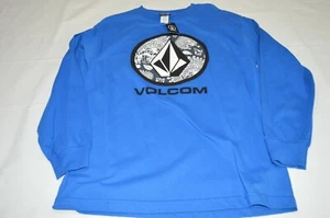 Sudadera Pullover Volcom Deadly Stone Logo Manga Larga Azul Oscuro Talla Mediana Nueva con Etiquetas - Imagen 1 de 5