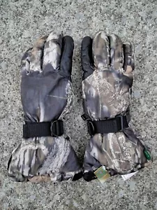 Cabelas Camo Goretex Leather Hunting Gloves Thinsulate Liteloft Mens S NWT - Picture 1 of 9