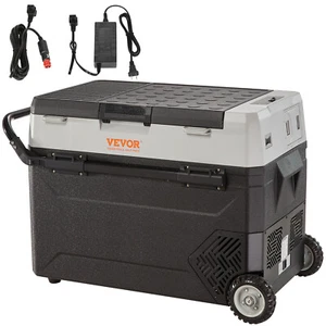 Portable Car Refrigerator Freezer Compressor 56Qt/55L Dual Zone Car Fridge 12V - Picture 1 of 19