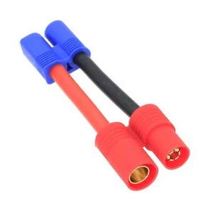 EC3 Male to HXT 6mm Male-/Female+ cable 12AWG 5CM wire For RC Battery Toy FPV - Picture 1 of 2