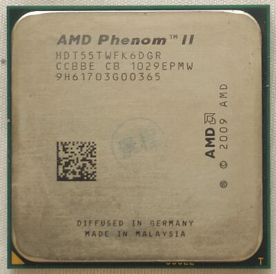 AMD CPU Phenom II X6-1055T 2.8GHZ Socket AM3 TDP 95W HDT55TWFK6DGR Processor 95W - Image 1 of 4