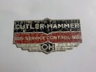 Vintage Cutler Hammer Motor Control Equipment Id Plate