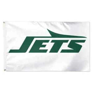 For New York Jets Football fans 3x5 ft White Flag - Ideal NFL Gift Banner - Picture 1 of 1
