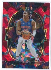 Jaden Ivey 2022-23 Panini Select #87 Red Cracked Ice Prizm Rookie Card RC SP